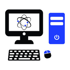 Laboratory computer icon
