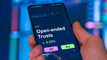 Invest in open ended trusts ETF, an investor buys or sell an etf fund.