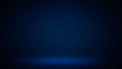 Empty blue color studio room background, can use for background and product display