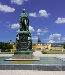 Karlsruhe Castle, Karlsruhe, Baden-Wuerttemberg, Germany, Europe.