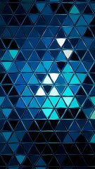 Blue Triangle art painting