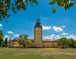Karlsruhe Castle, Karlsruhe, Baden-Wuerttemberg, Germany, Europe