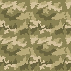 Fototapeta premium Fashionable camouflage light vector template, endless texture for print clothes, fabrics.