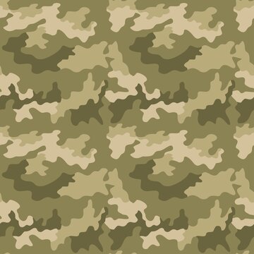 Fashionable camouflage light vector template, endless texture for print clothes, fabrics.