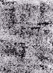 Black grainy texture isolated on white background. Grunge stain design elements. Noise splat illustration.