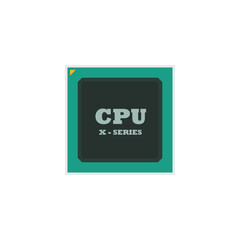 CPU (central processing unit) icons  illustration.design inspiration  Vector template.