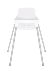 White baby chair. vector illustration