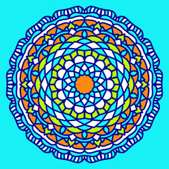 Colorful Mandala background, Decorative round ornaments. Anti-stress mandala patterns.