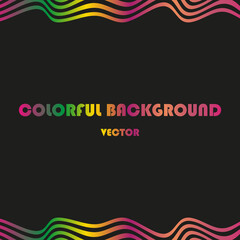 Colorful wavy background. 