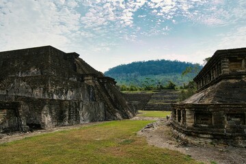 El Tajin ruins in Veracruz , Mexico. 2022 04 02. Pre - Columbian archeological site southern Mexico, one of the largest and most important cities of the Classic era of Mesoamerica, from 600 to 1200 CE