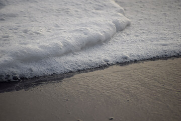 waves of sea at sea shore