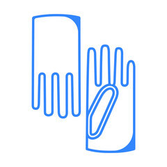 Obraz premium Clothing fashion leather gloves icon