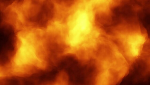 Artistic slow motion fire flames closeup animation.