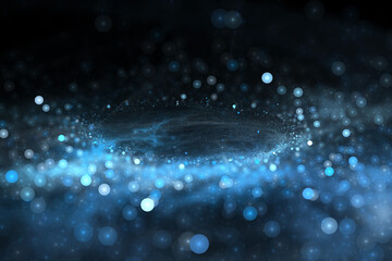 Blue abstract bokeh background.  - 513791382