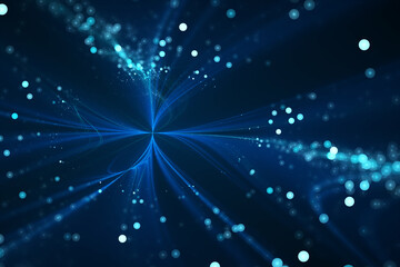 Blue abstract bokeh background.  - 513791396