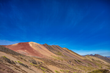 Mountain of the seven colors in cusco, peru