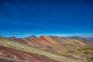 Mountain of the seven colors in cusco, peru