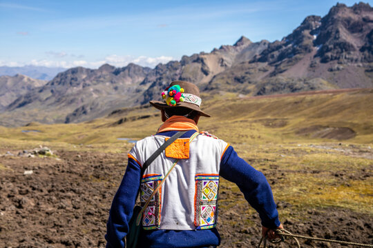 Mountain of the seven colors in cusco, peru