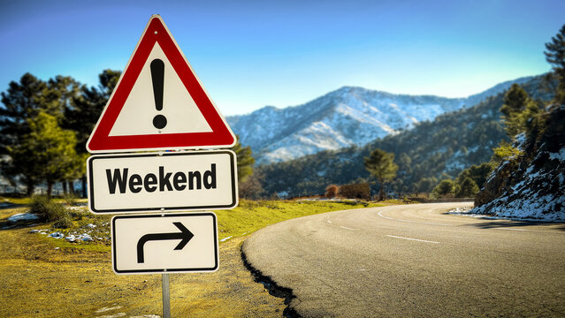 Street Sign to Weekend