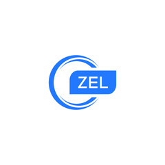 ZEL letter design for logo and icon.ZEL typography for technology, business and real estate brand.ZEL monogram logo.vector illustration. - obrazy, fototapety, plakaty