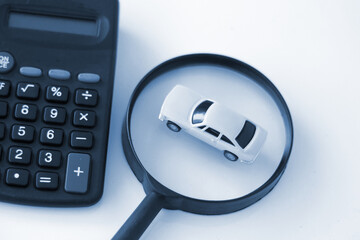 Car diagnostic concept, finding new car , car for loan and rental