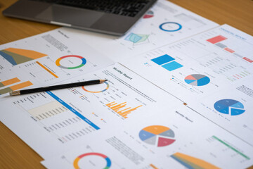 Marketing, Finance, Accounting, Planning, Analyze company results and profits with statistical graphs. Use a laptop computer and a calculator to calculate your company balance.