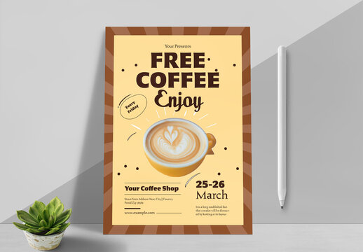 Free Coffee Flyer Layout