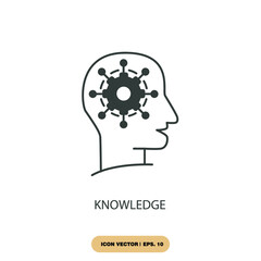 knowledge icons  symbol vector elements for infographic web