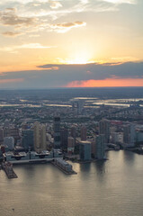Fototapeta na wymiar Beautiful sunset over Jersey City