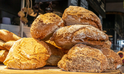 Irish bread at the Milk Market, traditional farmers market in Limerick, Ireland