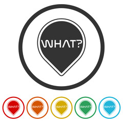 What icons in color circle buttons