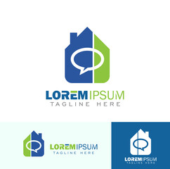 Home and Bubble Chat Logo