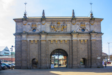 Fototapeta na wymiar Upland Gate in Gdansk 