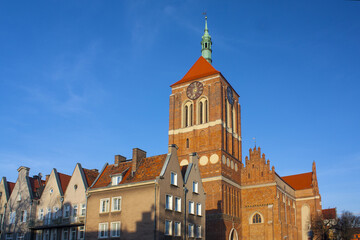 Fototapeta na wymiar Church of St. John in Gdansk, Poland