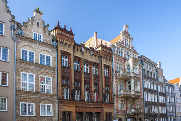 Architecture of Old Town in Gdansk, Poland
