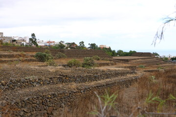 Ancient Guanche Guimar Pyramids in Tenerife Island