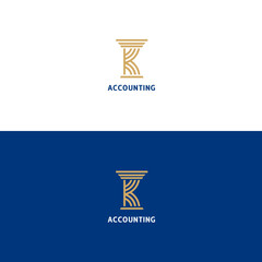 Fototapeta Accounting logo obraz