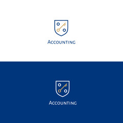 Fototapeta Accounting logo obraz