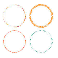 circle  frame with a decorative ornament