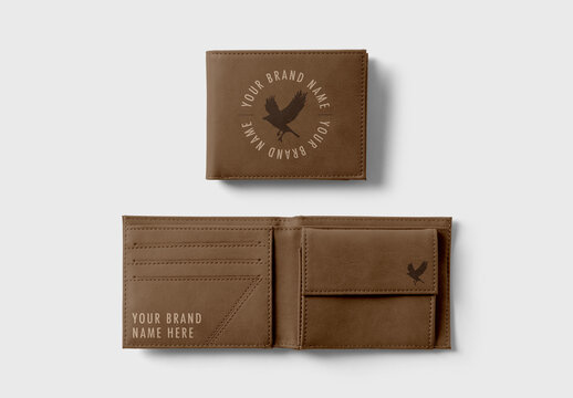 Leather Wallet Mopckups