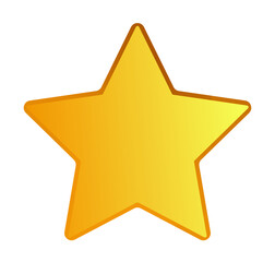 Fototapeta premium Gold Star Icon Design