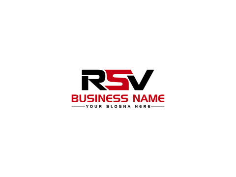 Simple RSV Logo Letter, Colorful RS R S V Logo Icon Vector Image With Colorful Letter Image Design For All Kind Of Use