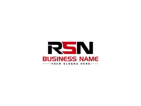 Simple RSN Logo Letter, Colorful RS r s n Logo Icon Vector Image With Colorful Letter Image Design For All Kind Of Use