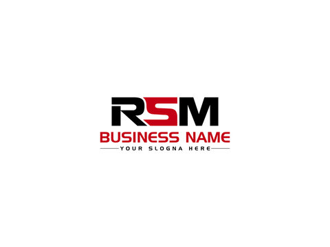 Simple RSM Logo Letter, Colorful RS r s m Logo Icon Vector Image With Colorful Letter Image Design For All Kind Of Use