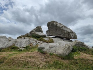 Granitfelsen an der bretonischen Küste