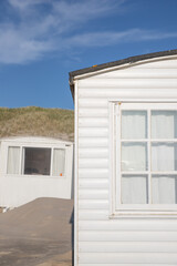 The beautiful Danish bathhouses in Løkken, Denmark