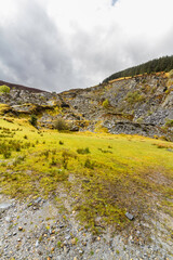 Penmachno Slate Quarry in Snowdonia, North Wales.