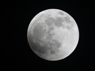 Obraz premium Pleine lune dans la nuit noir