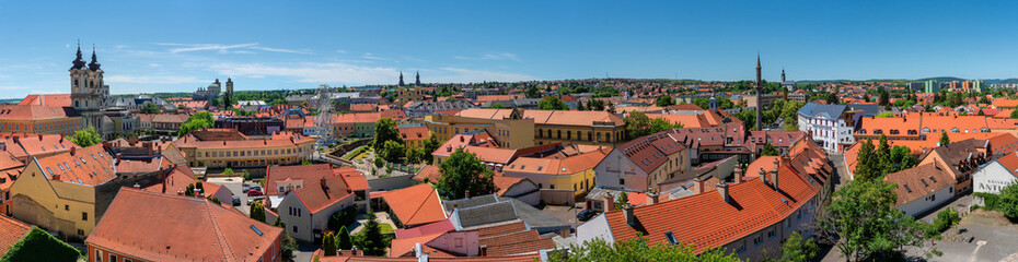 Fototapeta na wymiar Panoramic view of Eger, Hungary.
