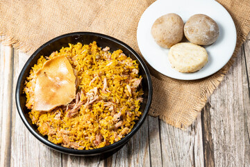 Suckling Pig Typical Dish of the Colombian Region of Tolima and Huila
